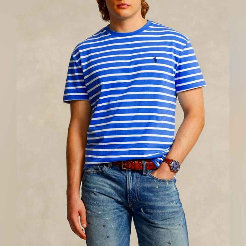 Polo by Ralph Lauren Blue Striped Men's Shirt